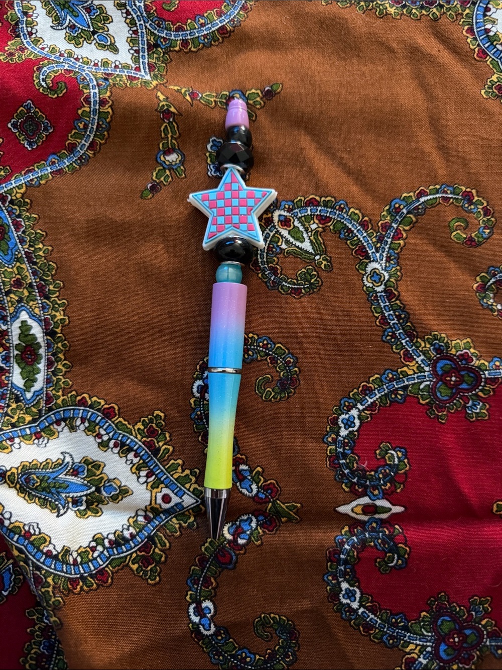Colorful Star Bead Gradient Ballpoint Pen 2/$10